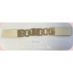 Patte Attache Dorée avec Chaîne Métallique – Fermoir Design pour Ceinture, Sac, Accessoires de Mode