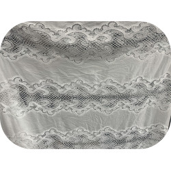Tissu Dentelle Guipure Blanche en Coton – Grande Largeur pour Robes de Mariée, Cérémonie et Création Haute Couture