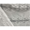 Tissu Dentelle Guipure Blanche en Coton – Grande Largeur pour Robes de Mariée, Cérémonie et Création Haute Couture