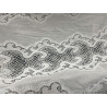 Tissu Dentelle Guipure Blanche en Coton – Grande Largeur pour Robes de Mariée, Cérémonie et Création Haute Couture