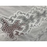 Tissu Dentelle Guipure Blanche en Coton – Grande Largeur pour Robes de Mariée, Cérémonie et Création Haute Couture