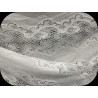 Tissu Dentelle Guipure Blanche en Coton – Grande Largeur pour Robes de Mariée, Cérémonie et Création Haute Couture