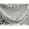 Tissu Dentelle Guipure Blanche en Coton – Grande Largeur pour Robes de Mariée, Cérémonie et Création Haute Couture
