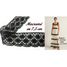 Galon Dentelle Macramé en 7.5 cm cm Noir A Coudre.