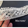 Dentelle Du Puy En 35 mm beige clair Au Mètre A Coudre  Pour Customisations.