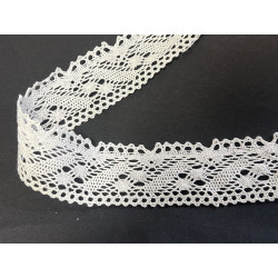 Dentelle Du Puy En 35 mm blanc Au Mètre A Coudre  Pour Customisations.