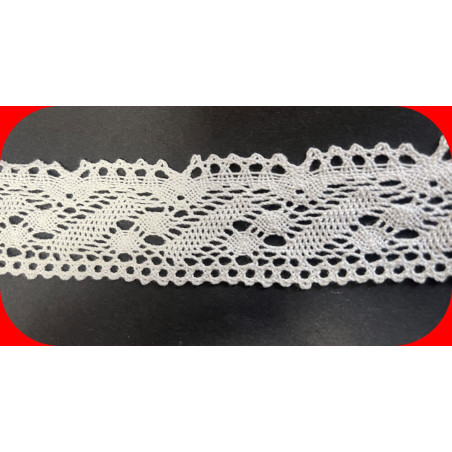 Dentelle Du Puy En 35 mm blanc Au Mètre A Coudre  Pour Customisations.