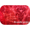✨ Dentelle perlée rouge – Festonnée des deux côtés – 145 cm de largeur