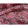Dentelle brodée vieux rose avec sequins et perles – Tissu haute couture pour robe de soirée et mariage