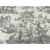 Toile de Jouy Gris en coton 100 % – largeur 280 cm – fabrication française 🇫🇷