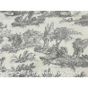 Toile de Jouy Gris en coton 100 % – largeur 280 cm – fabrication française 🇫🇷
