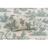 Toile de Jouy vert en coton 100 % – largeur 280 cm – fabrication française 🇫🇷