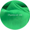 Organza de soie vert – Tissu léger haut de gamme pour robes, voiles et créations couture