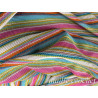 Tissu maille crochet multicolore – au mètre