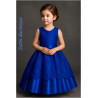 Satin Duchesse Bleu Royal – Tissu Haut de Gamme :  L'Éclat Raffiné pour des Créations Couture d'Exception.