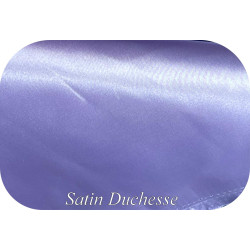 Satin Duchesse Parme – Tissu haut de gamme au mètre – :  L'Éclat Raffiné pour des Créations Couture d'Exception.