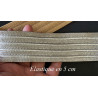 Elastique Plat Argenté En 5 Cm Au Mètre A Coudre  Pour Ceintures Loisirs Créatifs La Customisations.