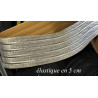 Elastique Plat Argenté En 5 Cm Au Mètre A Coudre  Pour Ceintures Loisirs Créatifs La Customisations.