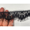 "Dentelle Chantilly Noire en 5 cm au Mètre : Élégance Intemporelle "