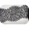"Dentelle Chantilly Noire en 10 cm au Mètre : Élégance Intemporelle "