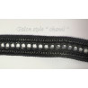 Galon Style Chanel 35mm Noir - Ruban Simili Cuir et Chaîne Tressée Haute Couture
