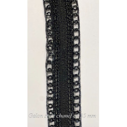 Galon ruban Style Chanel Noir - Ruban  et Chaîne noir Haute Couture