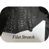 Tissu Filet Lycra au Mètre Noir en 1 m 50 de Large -  Maille Ajourée 4mm