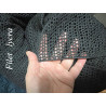 Tissu Filet Lycra au Mètre Noir en 1 m 50 de Large -  Maille Ajourée 4mm