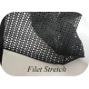 Tissu Filet Lycra au Mètre Noir en 1 m 50 de Large -  Maille Ajourée 4mm