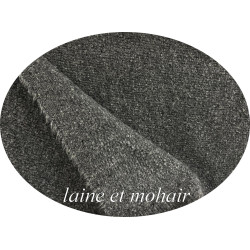 Tissu Mohair et Laine – Couleur Gris chiné : Élégance et Confort pour la Haute Couture