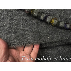 Tissu Mohair et Laine – Couleur Gris chiné : Élégance et Confort pour la Haute Couture