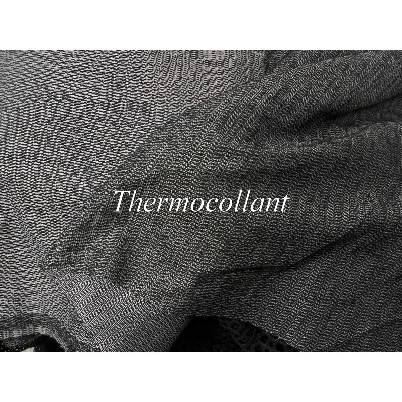 Thermocollant Noir 90 cm - Entoilage Thermocollant Premium pour Couture