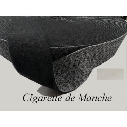 Cigarette de manche épaulette couture au mètre Noir