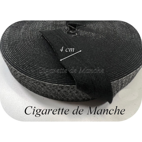 Cigarette de manche épaulette couture au mètre Noir