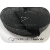Cigarette de manche épaulette couture au mètre Noir