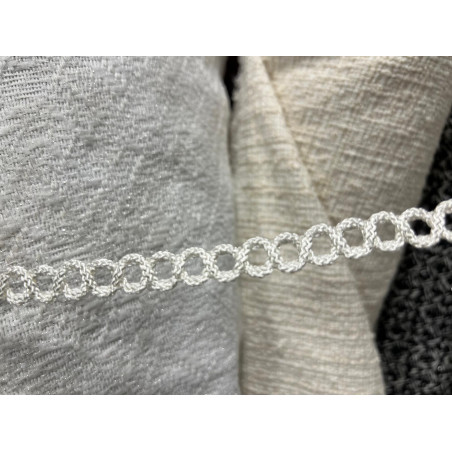 Galon Style Chanel ivoire– Tresse Ajourée Satinée – Vente au Mètre – Couture Chic