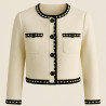 Galon Style Chanel ivoire– Tresse Ajourée Satinée – Vente au Mètre – Couture Chic