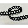 Galon Style Chanel Noir – Tresse Ajourée Satinée – Vente au Mètre – Couture Chic