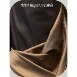 Tissu Toile imperméable Marron Au Mètre Couture