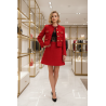 Tissu Style "Chanel" Tweed Rouge Au Mètre Tweed Bouclette Rouge Couture – Inspiration Chanel