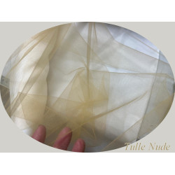 Tulle Illusion Peau au Mètre 1m50 – Tissu Souple, Léger et Transparent pour Robe de Mariée & Haute Couture