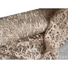 Dentelle Guipure Festonnée 135cm Beige Nude - Qualité Couture Premium