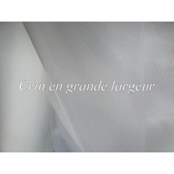 Crin Grande Largeur 150 cm Ivoire au Mètre - Robe de Mariée et Haute Couture