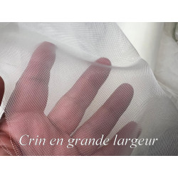 Crin Grande Largeur 150 cm Ivoire au Mètre - Robe de Mariée et Haute Couture