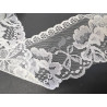Dentelle En 9 Cm Blanche Sur Résille A Coudre Pour Robe De Mariage, Loisirs Créatifs.
