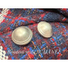 Bouton Doré styel "chanel " argenté mat A Coudre En Taille 22 mm Pour Vestes, Tailleurs Et Customisations De vetements