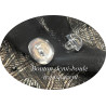 Bouton En Demi-Boule transparent Couture en Diamètre 20 mm