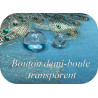 Bouton En Demi-Boule transparent Couture en Diamètre 20 mm