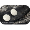 Bouton à Facette Blanc Couture en Diamètre 18 mm.