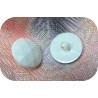 Bouton à Facette Blanc Couture en Diamètre 18 mm.